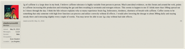 caffiene increasing bile production, irritating gut and resulting in serotonin and estrogen re...png